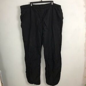 Vintage 80s/90s VOIT Mens Sz Large Retro 100% Nylon Parachute Pants Black